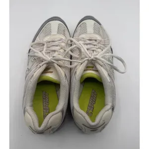 Skechers Sport Sneakers Mesh Lace Up Women 8.5 Silver White SN 12246 Gym Running thumbnail 4