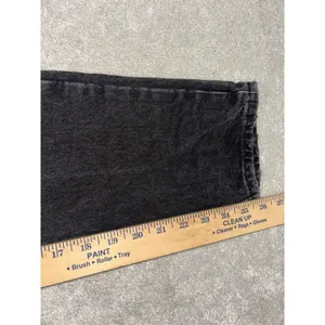 zara‎ black straight jeans distressed size 0 EUC thumbnail 9