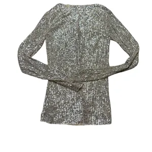 ✨ Intimately Free People Gold‎ Rush Sequin Long Sleeve Top XS NWT ✨ thumbnail 6