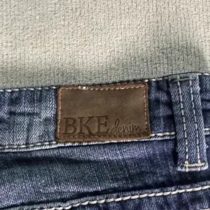 BKE Payton Dark Blue Wide Leg Jeans thumbnail 8