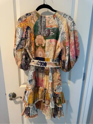Zimmermann Anneke Ruffle Hem Mini Dress | Size 2 thumbnail 7