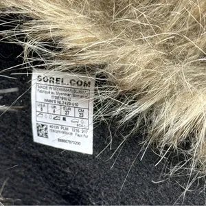 Sorel Joan of Arctic boots Waterproof black fur trim thumbnail 11