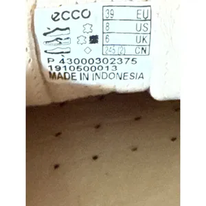 ECCO Soft Womens Leather‎ Lace Up Sneakers gray Taupe Low Top Shoes thumbnail 9