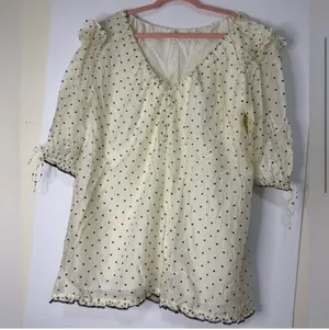 For Love and Lemons Eden Mini Dress tiny velvet flocked hearts thumbnail 4