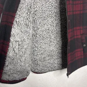 Harper Heritage Boutique Vest Size Small Plaid Full Zip Faux Fur Fleece thumbnail 5