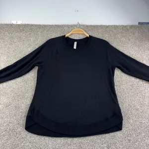 Athleta Topanga Womens M Black Long‎ Sleeve Sweatshirt Pullover Athletic Yoga thumbnail 5