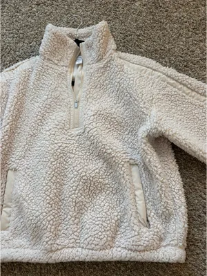 Athleta Funnel Neck Sherpa Pullover thumbnail 3