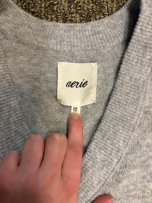 Aerie Grey Oversized Sweater thumbnail 2