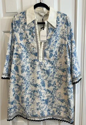 English Factory Timeless Toile Tunic Dress thumbnail 7