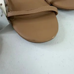 NEW A‎ New Day Marcia tan strappy tie memory foam chunky heel summer sandals 7.5 thumbnail 5