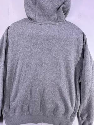 Vintage Nike Light Gray Hoodie White Logo Size Medium thumbnail 11