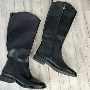 Nordstrom Rack Women's Black Meadow Riding Boots Size 6M Zip Up thumbnail 10