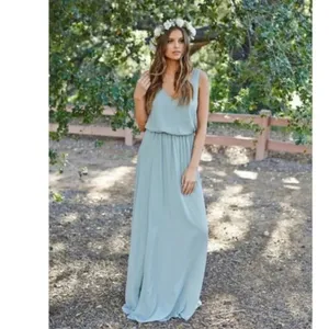 Show Me Your Mumu Kendall Maxi Dress in Silver Sage Crisp Bridal size XL NEW thumbnail 10