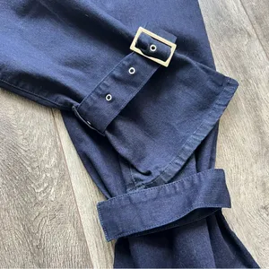 NWT WeWoreWhat Paper Bag Buckle Canal Denim Jeans Danielle Bernstein Size 28 thumbnail 12