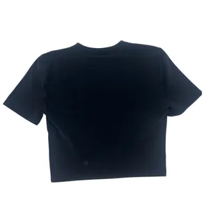 Lululemon Wundermost Ultra-Soft Nulu Crewneck Cropped T-Shirt Black XS thumbnail 6