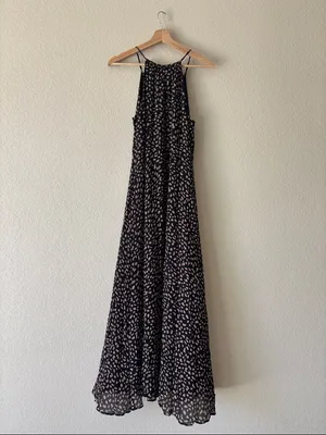 Sanctuary Black and Cream Halter Style Printed Maxi Dress thumbnail 3
