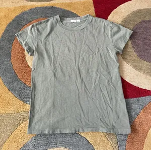 MAX Clothing Olive Green Distressed Tee Shirt Organic 100% Pima Cotton Size XS thumbnail 1
