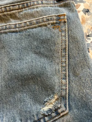 Madewell Relaxed Denim Shorts 25 Distressed thumbnail 4