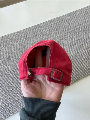 Vintage Red Blackhawks Hockey Baseball Cap Hat thumbnail 6