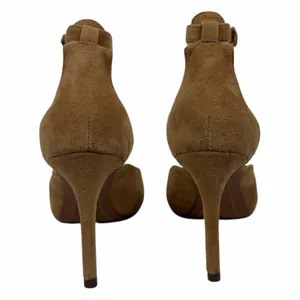 Banana Republic Pointed Toe d'Orsay Suede Ankle Strap Pump Camel Size 6.5 thumbnail 8