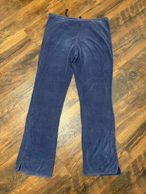 Vintage Nike Pants WM Velour Sweat Track Pants Bottom Leg Flare Y2K Grunge Skate thumbnail 2