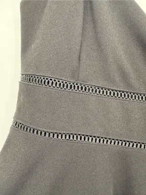 Francesca's Collections Black Spaghetti-Strap Skater Dress thumbnail 3