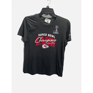 Nike‎ T-Shirt Womens Medium Black Super Bowl LVIII Champions Chiefs NFL Graphic thumbnail 2