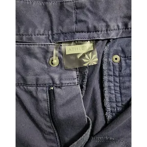 Athleta Cargo Pants Women's Blue Straight Leg Cargo‎ Pants, 12 thumbnail 3