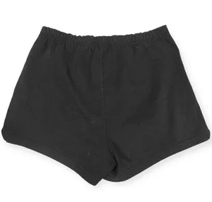 Y2K Soffe Black Cotton Short Shorts Roll Down High Waist thumbnail 6