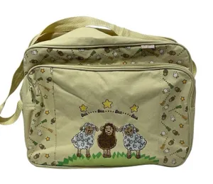 Vintage Angelito Diaper Bag Yellow Gender Neutral Lambs Sheep Baa Baa thumbnail 1