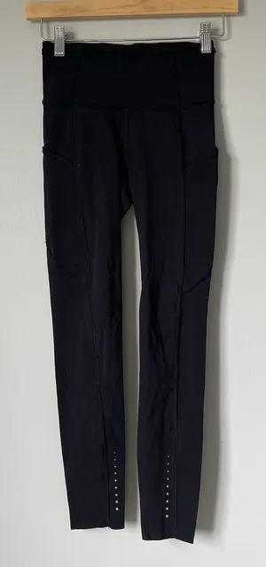 Lululemon Swift Speed High Rise Tight Leggings Black Athletic Activewear Size 2 thumbnail 1
