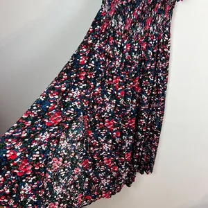 Lulu's‎ Maxi Dress XL Black Floral Off the Shoulder Maxi Side Slits Romantic New thumbnail 6