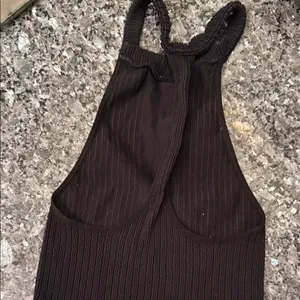 Free People Black Ribbed Halter Top thumbnail 2