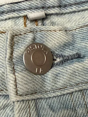 pistola Pale Blue Frayed Hem Denim Shorts thumbnail 4