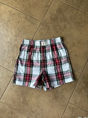 American Eagle Plaid Holiday Lounge Boxer Shorts thumbnail 2