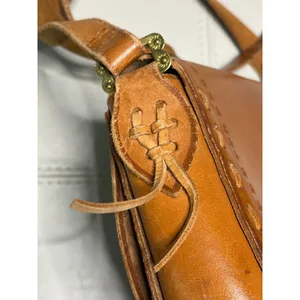 Leather Vintage Polish Folk Shoulder Festival Bag thumbnail 9