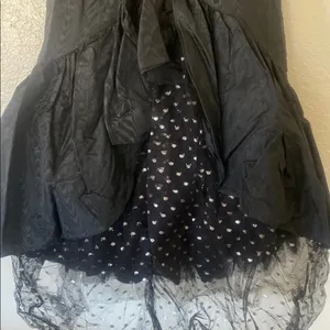 Vintage Black Sweetheart‎ Strapless Tiered Dress Size M thumbnail 6