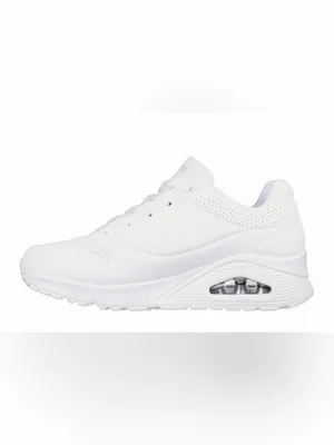 Skechers Uno-Flex All-White Low-Top Lace-Up Sneakers Size 7.5 thumbnail 2