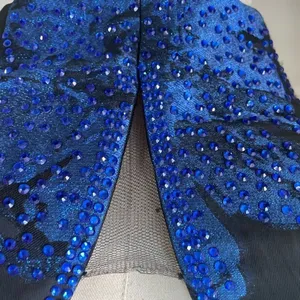 Ellie Wilde Formal Bandeau Crop Top Bustier Cobalt Blue Black 4 thumbnail 4