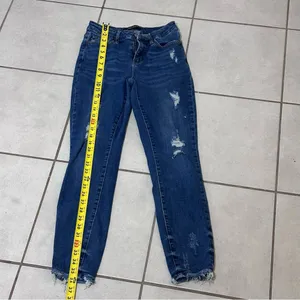 Judy Blue Women Streetwear Blue Denim Distressed Ripped Jeans size 3/26.‎ thumbnail 8