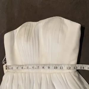 Women’s Elegant Ivory Short Prom Party Formal Dress Size S NWT **READ FLAW thumbnail 10
