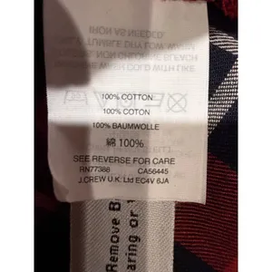 Madewell Classic Patchwork Plaid Ex-Boyfriend Shirt Red Cotton Size XS thumbnail 6