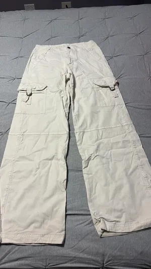 American Eagle Cargo Jeans stretch white thumbnail 7