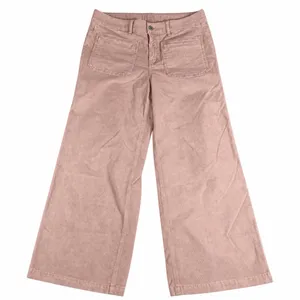 american eagle low rise wide leg cropped corduroy pants 10 short Pink/beige thumbnail 1