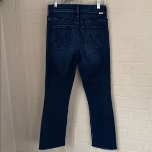 MOTHER Denim jeans the insider crop step gray movin on up stretch blue thumbnail 6