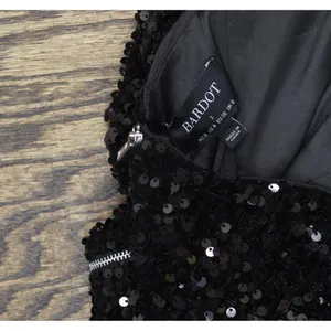 NWT Bardot Womens Strapless Sleeveless Eleni Sequined Mini Dress Black S (US 4) thumbnail 8