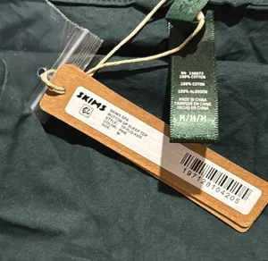 SKIMS LIMITED EDITION SPA BUTTON UP SLEEP TOP ‘PINE’ thumbnail 3