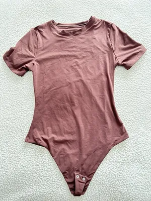 Quince Second Skin T-Shirt Bodysuit Cocoa Brown Size S thumbnail 7