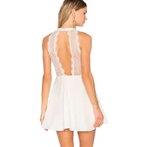 NWT‎ NBD gimme more lace white mini dress Sz M revolve thumbnail 2
