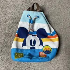 Disney Store Mickey Mouse Happy‎ Trails Bucket Backpack thumbnail 13